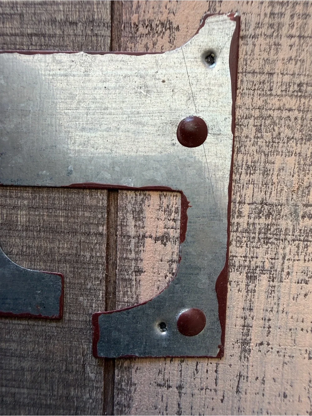 Rustic 'EASTER' Wall Sign in Distressed tan, silver , brown red and brown